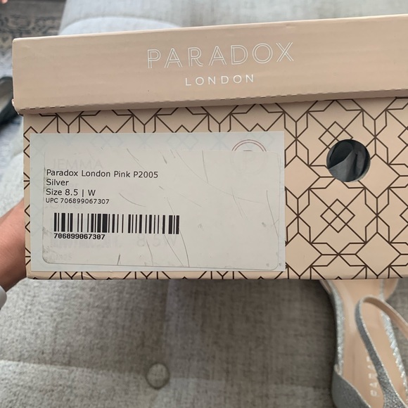 Brand New Paradox London Silver Wedges - Picture 6 of 6